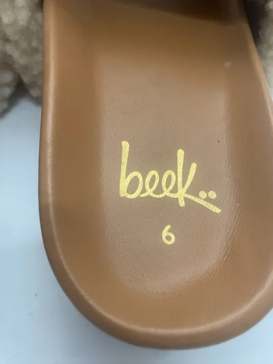 beek x anthropolgie Pelican Shearling Sandals - Picture 8 of 12